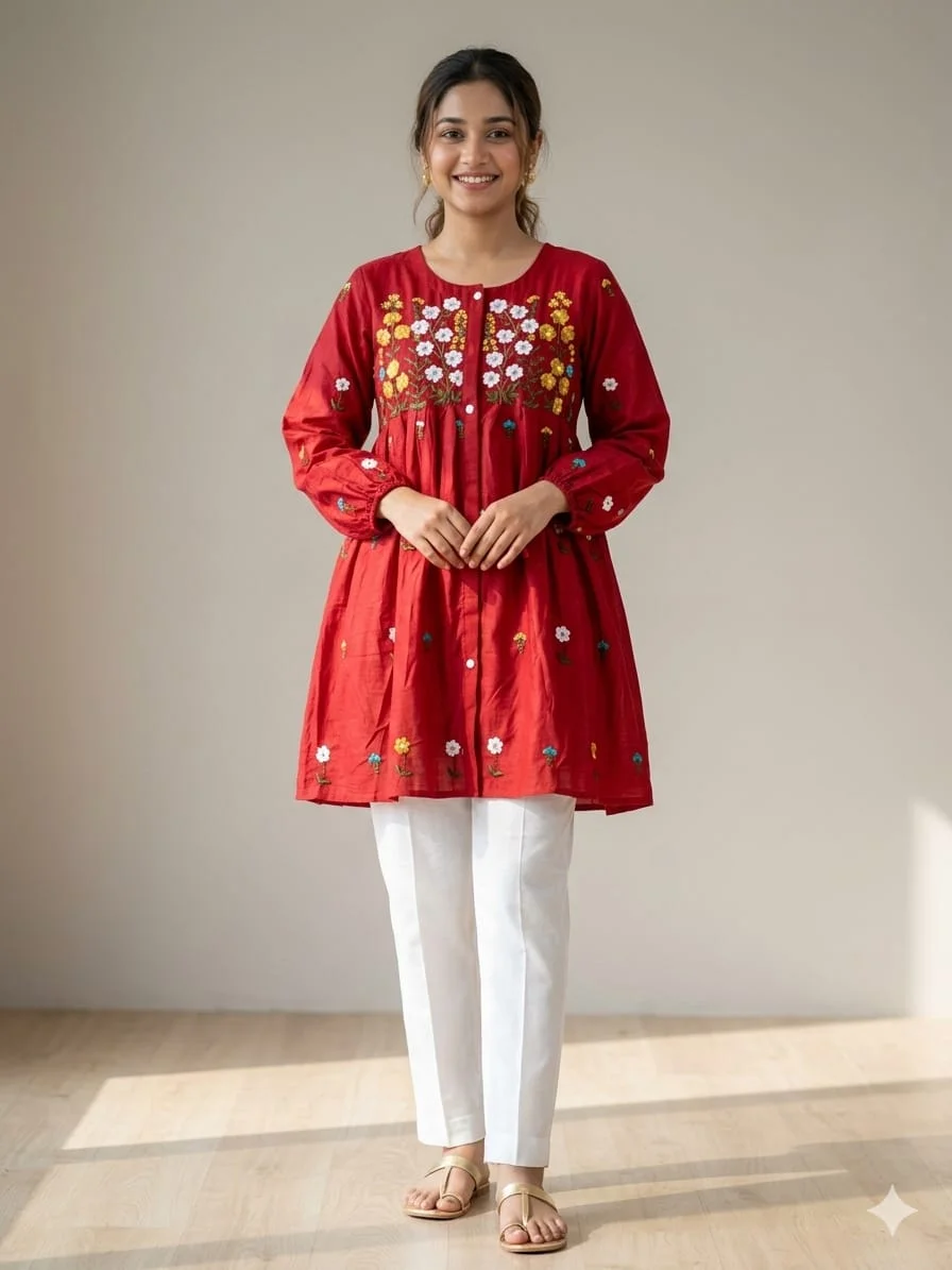 কটনের ভাইরাল কুর্তি ওয়ান পিস All Color