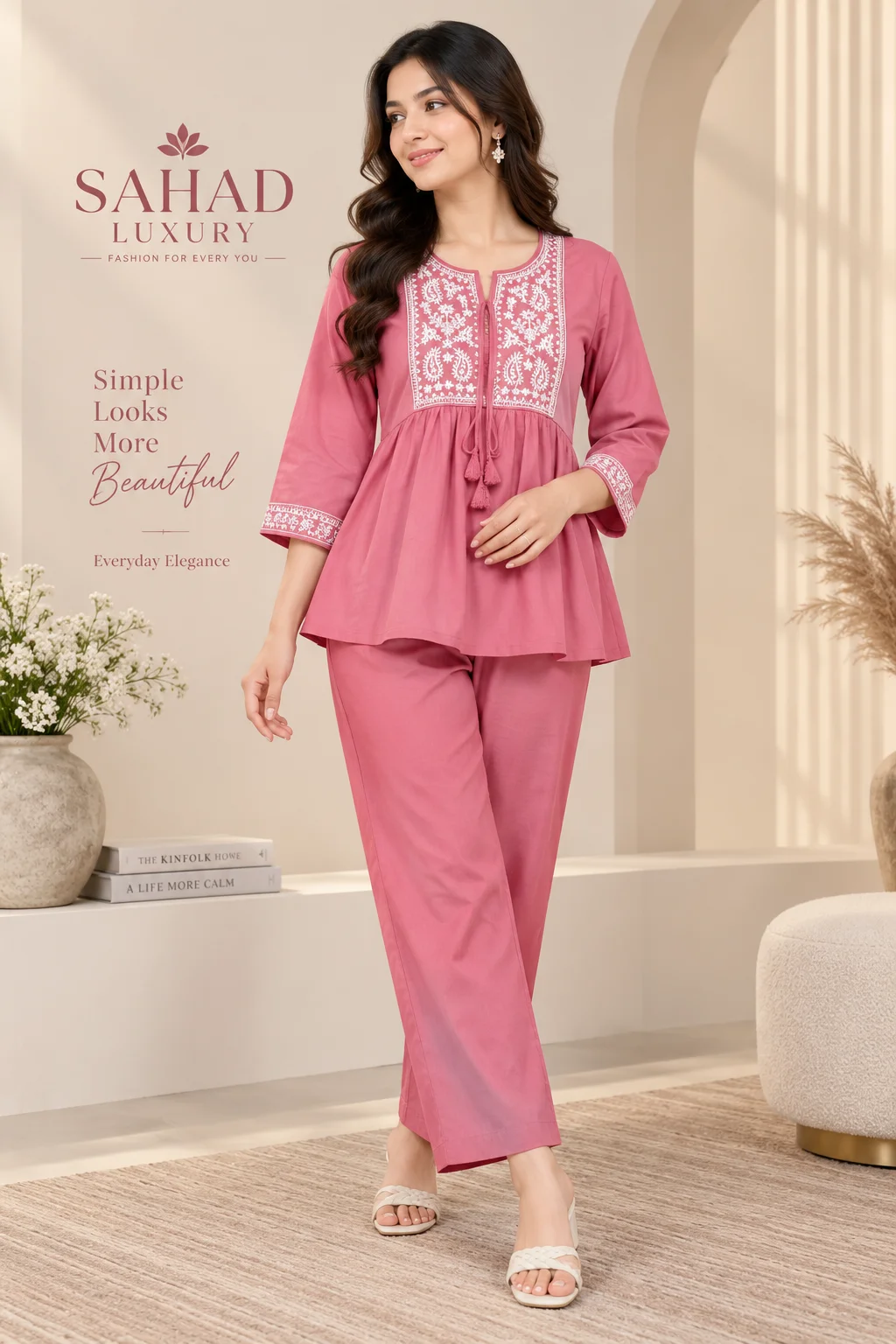 Women's 2Pcs Set Butterfly Cloth All Color image 9