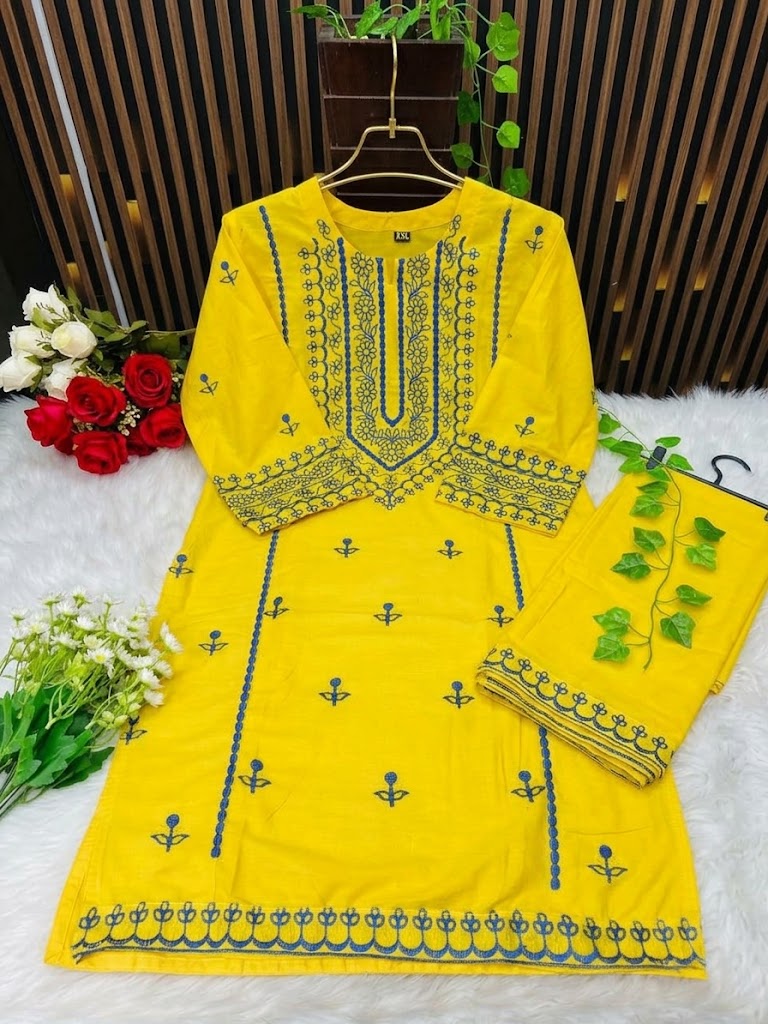 প্রিমিয়াম কটন এমব্রয়ডারি টু-পিস image 2
