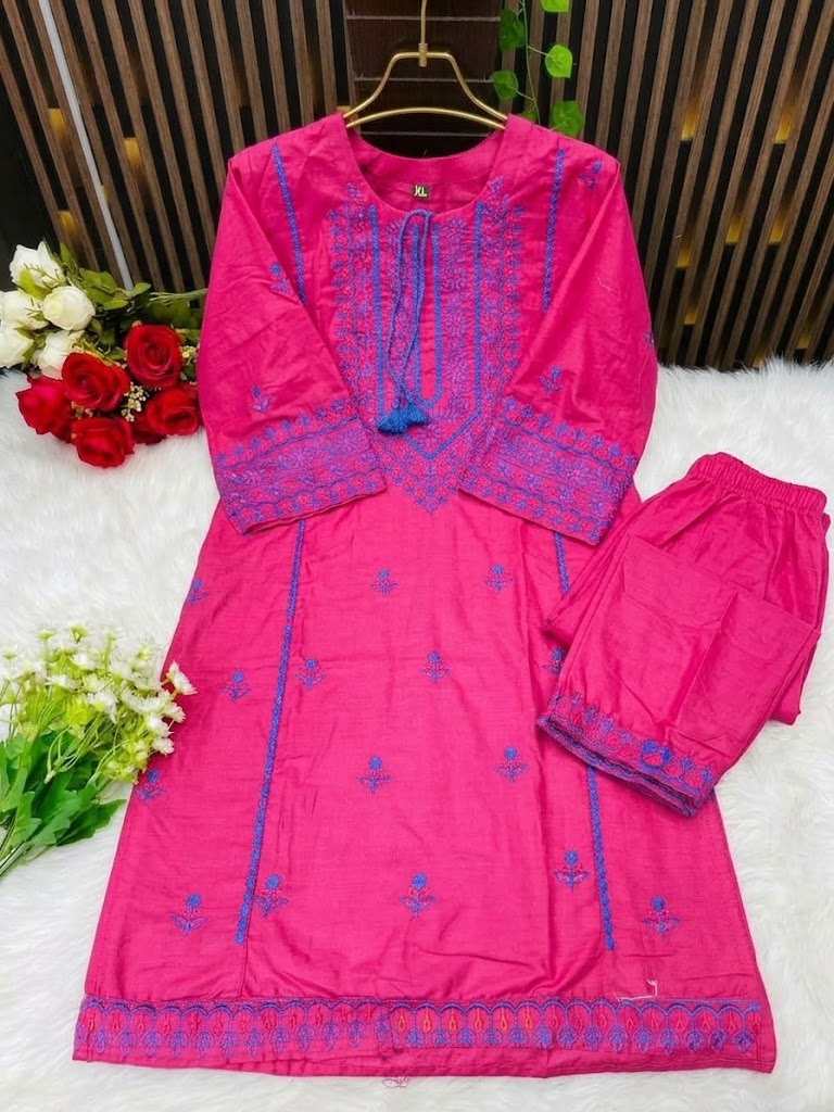 প্রিমিয়াম কটন এমব্রয়ডারি টু-পিস image 2